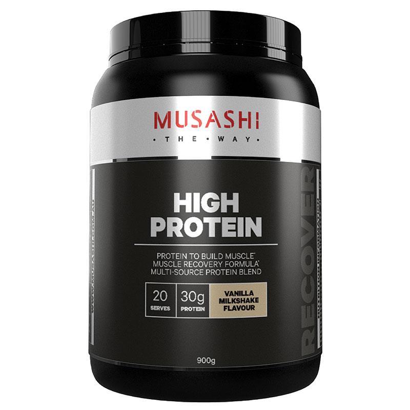 MUSASHI High Protein Vanilla Milk Shake 900g